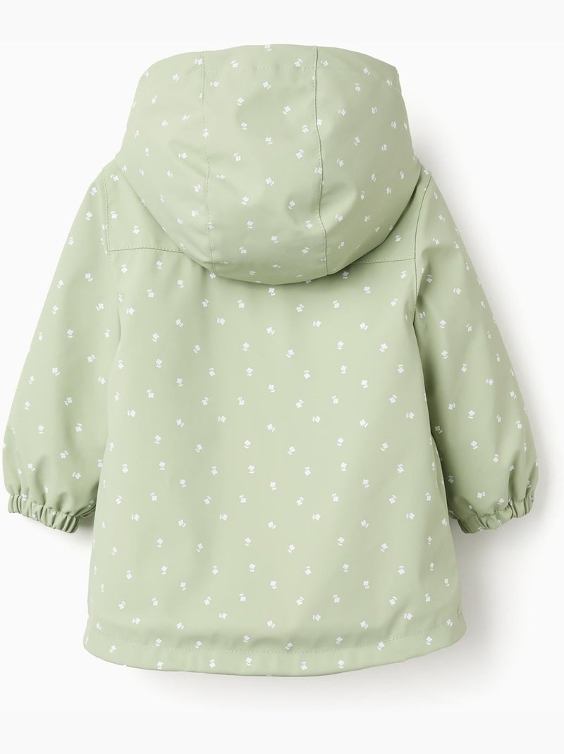 Parka en caoutchouc avec doublure en sherpa Vert clair - Kiabi