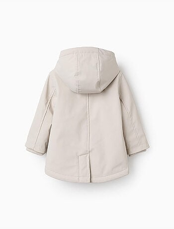 Parka en caoutchouc rembourrée à capuche