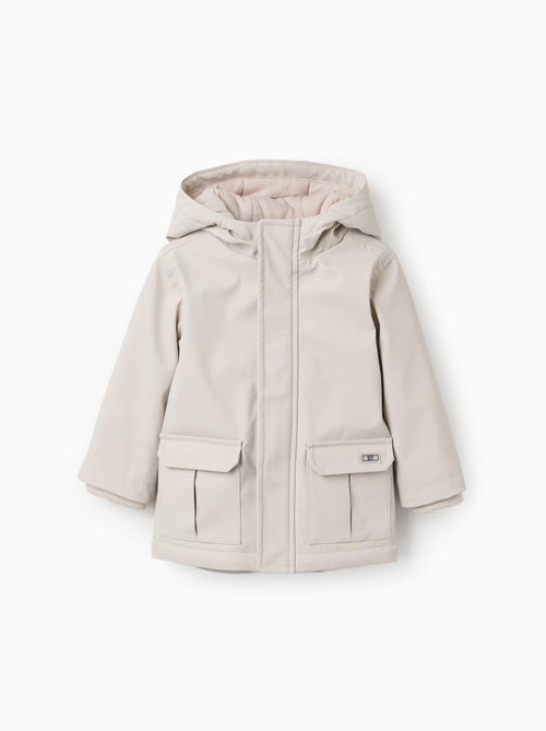 Parka en caoutchouc rembourrée à capuche - Kiabi