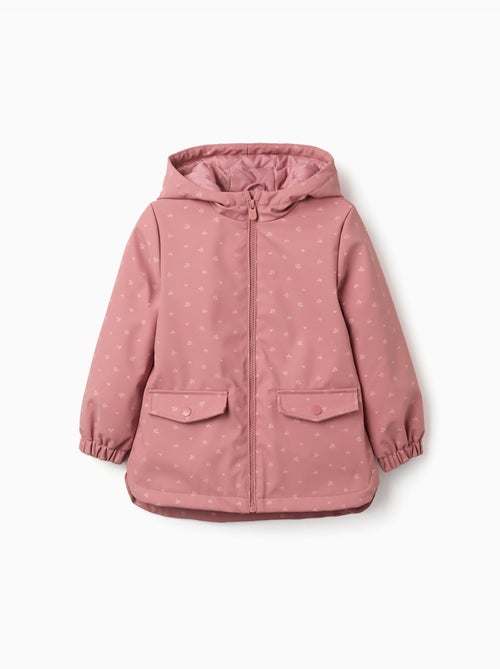 Parka en caoutchouc rembourrée avec capuche et imprimé floral - Kiabi Parka en caoutchouc rembourrée avec capuche et imprimé floral - Kiabi