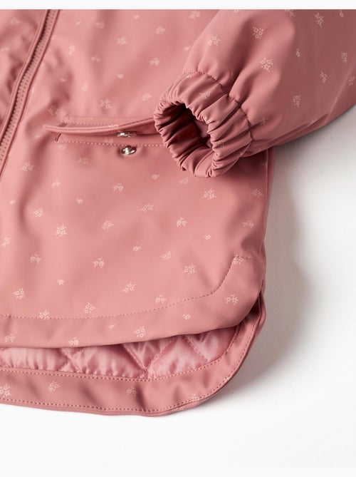 Parka en caoutchouc rembourrée avec capuche et imprimé floral - Kiabi Parka en caoutchouc rembourrée avec capuche et imprimé floral - Kiabi