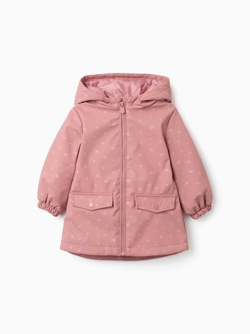 Parka en caoutchouc rembourrée avec capuche et poches - Kiabi