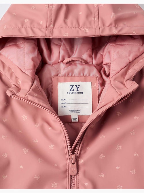Parka en caoutchouc rembourrée avec capuche et poches - Kiabi