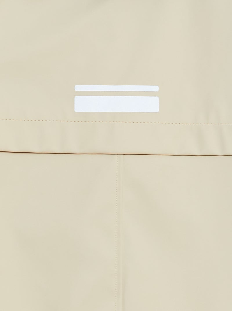 Parka en toile cirée avec capuche Bleu/beige - Kiabi