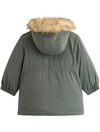 Parka enfant imperméable doublé sherpa avec capuche emma