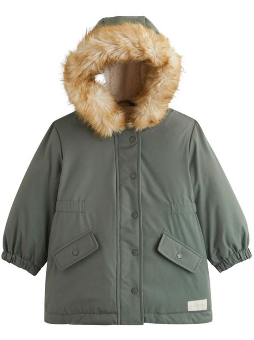 Parka enfant imperméable doublé sherpa emma - Kiabi Parka enfant imperméable doublé sherpa emma - Kiabi