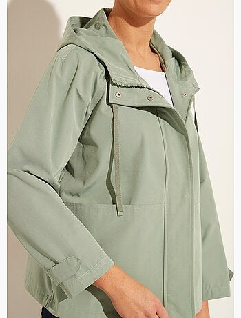 Parka femme légère déperlante à capuche - afibel