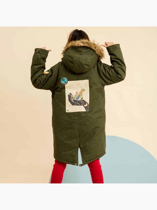 Parka Femme  Longue à Capuche  XS-XL  ROCK & PEACE - La Faute à Voltaire - Kiabi