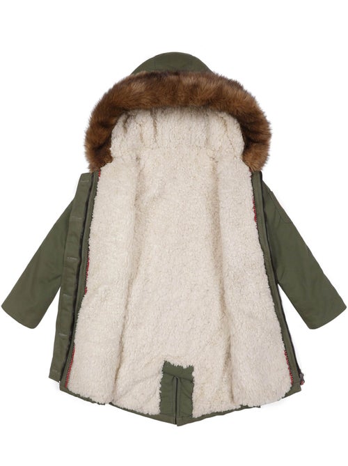 Parka Femme  Longue à Capuche  XS-XL  ROCK & PEACE - La Faute à Voltaire - Kiabi