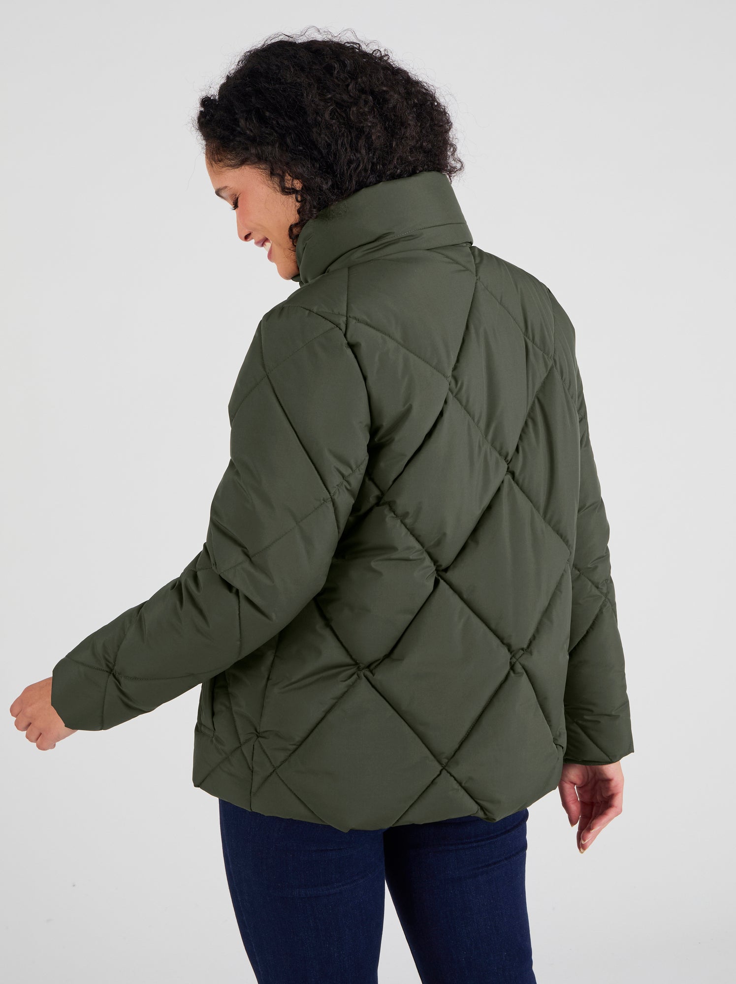 Paletot Femme Damart - Laine Et Thermolactyl - Coupe Courte Trapèze - Taille 36 à 54 - Couleurs Bleu Et Marron - 11