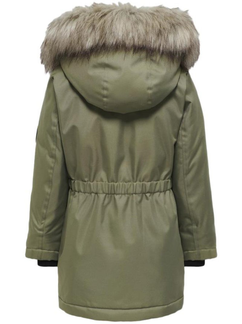 Parka Fille Kids ONLY Vert kaki clair - Kiabi