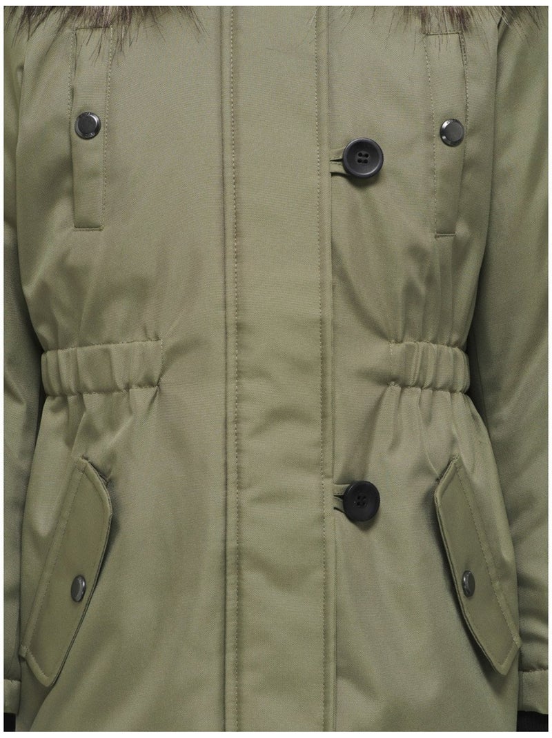 Parka Fille Kids ONLY Vert kaki clair - Kiabi