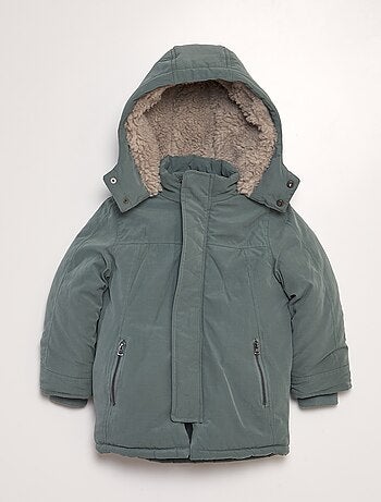 Parka fourrée à capuche