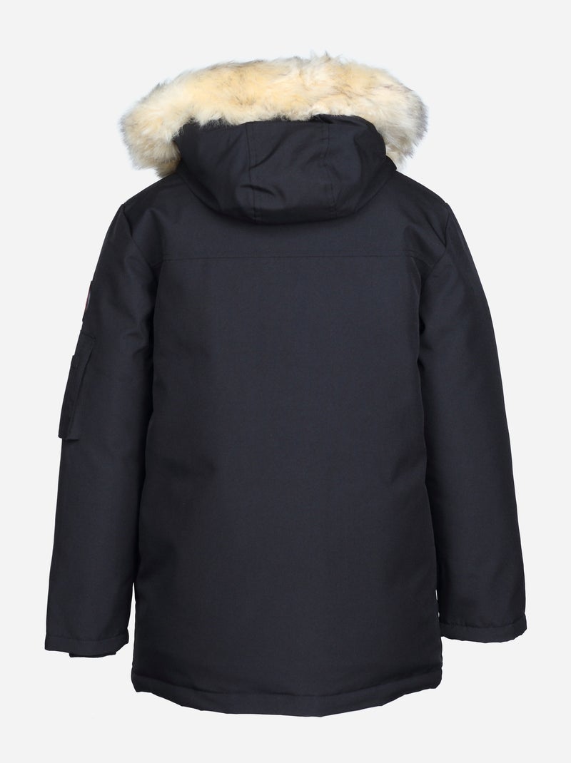 Parka Fourrure amovible Noir - Kiabi