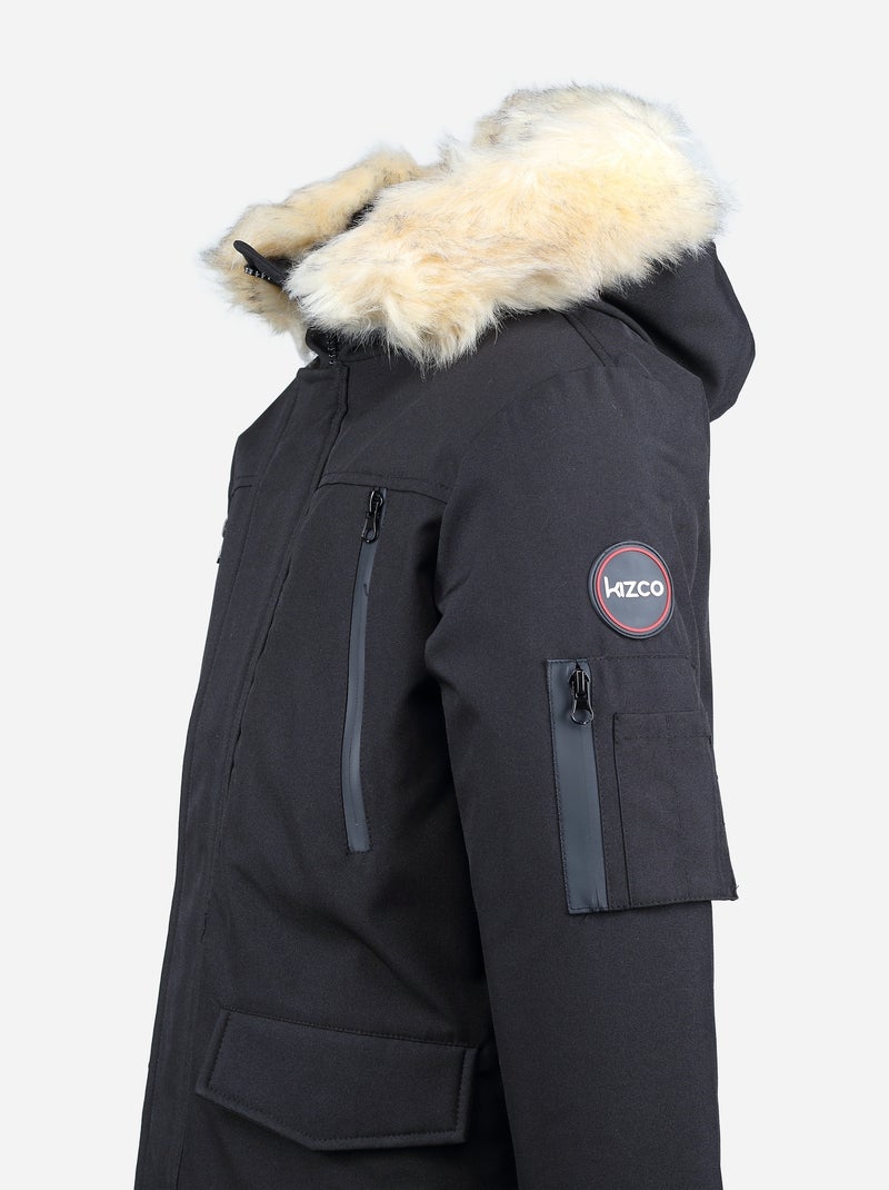 Parka Fourrure amovible Noir - Kiabi