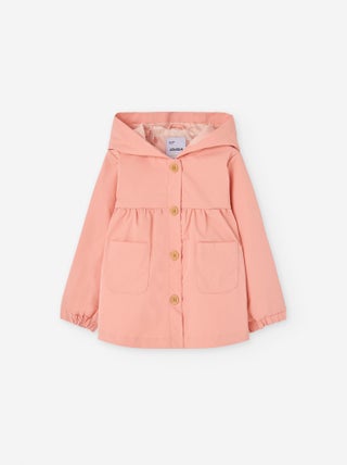 Parka Froncée avec Capuche