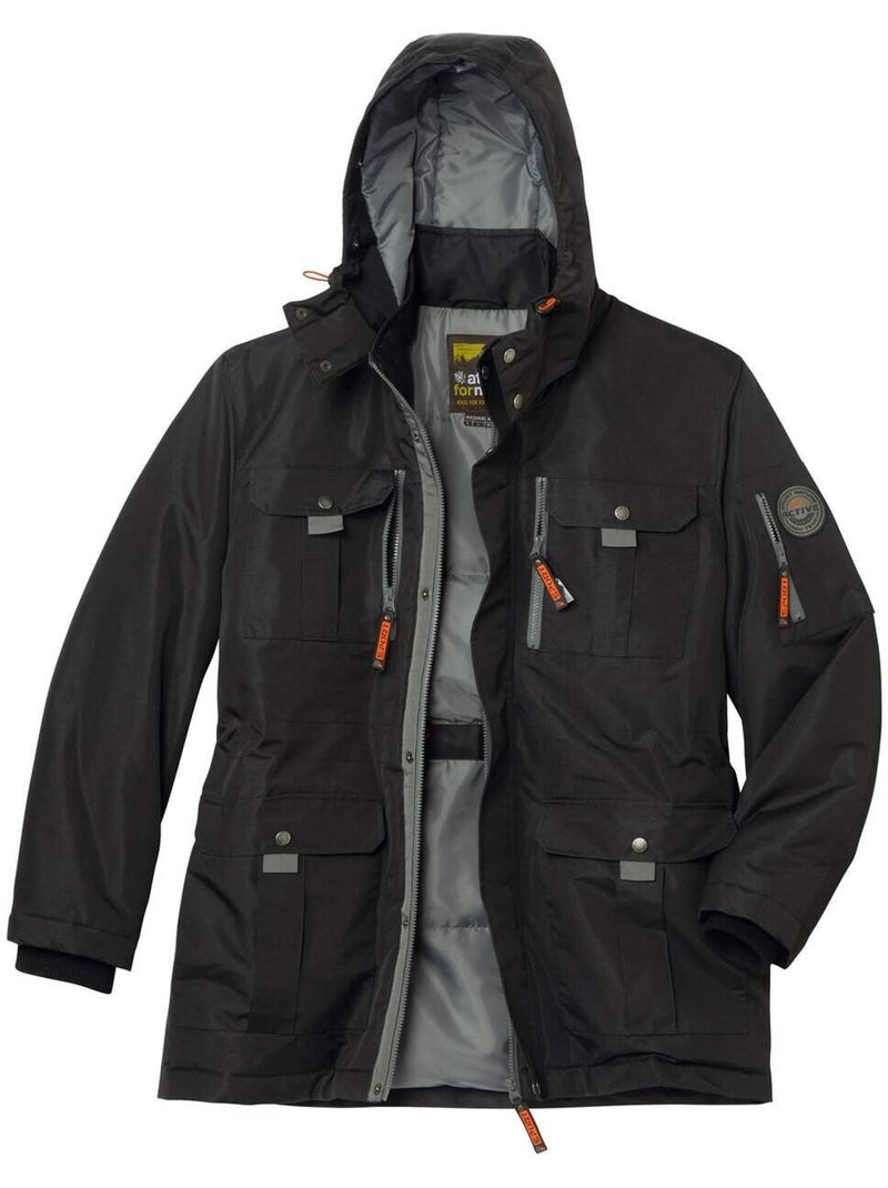 Parka grand froid à capuche  - atlas for men Noir - Kiabi