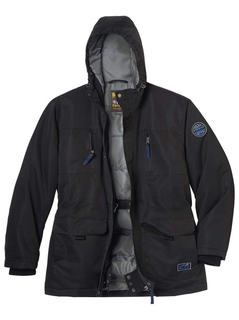 Parka Grand Froid à Capuche Fausse Fourrure   - ATLAS FOR MEN Noir - Kiabi