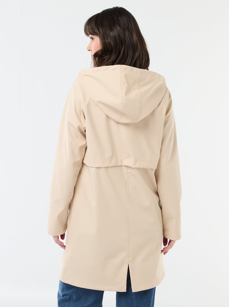 Parka gummy à capuche Beige - Kiabi