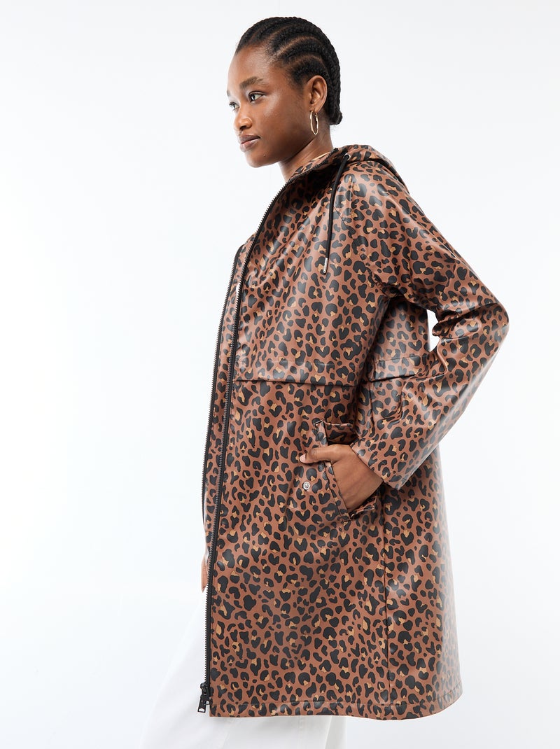 Parka gummy à capuche Marron - Kiabi