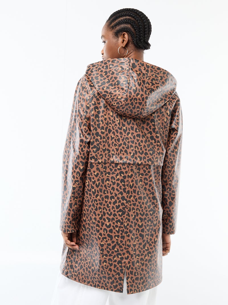 Parka gummy à capuche Marron - Kiabi