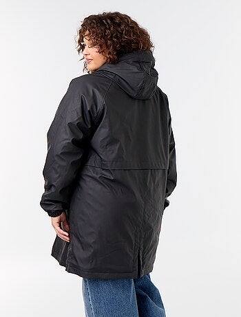 Parka gummy doublée à capuche