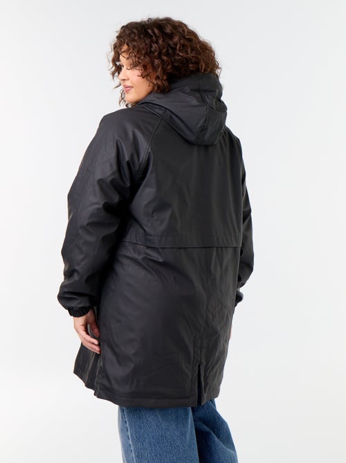 Parka gummy doublée à capuche - Kiabi