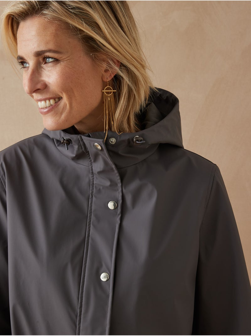 Parka imperméable avec capuche - DAXON gris anthracite - Kiabi