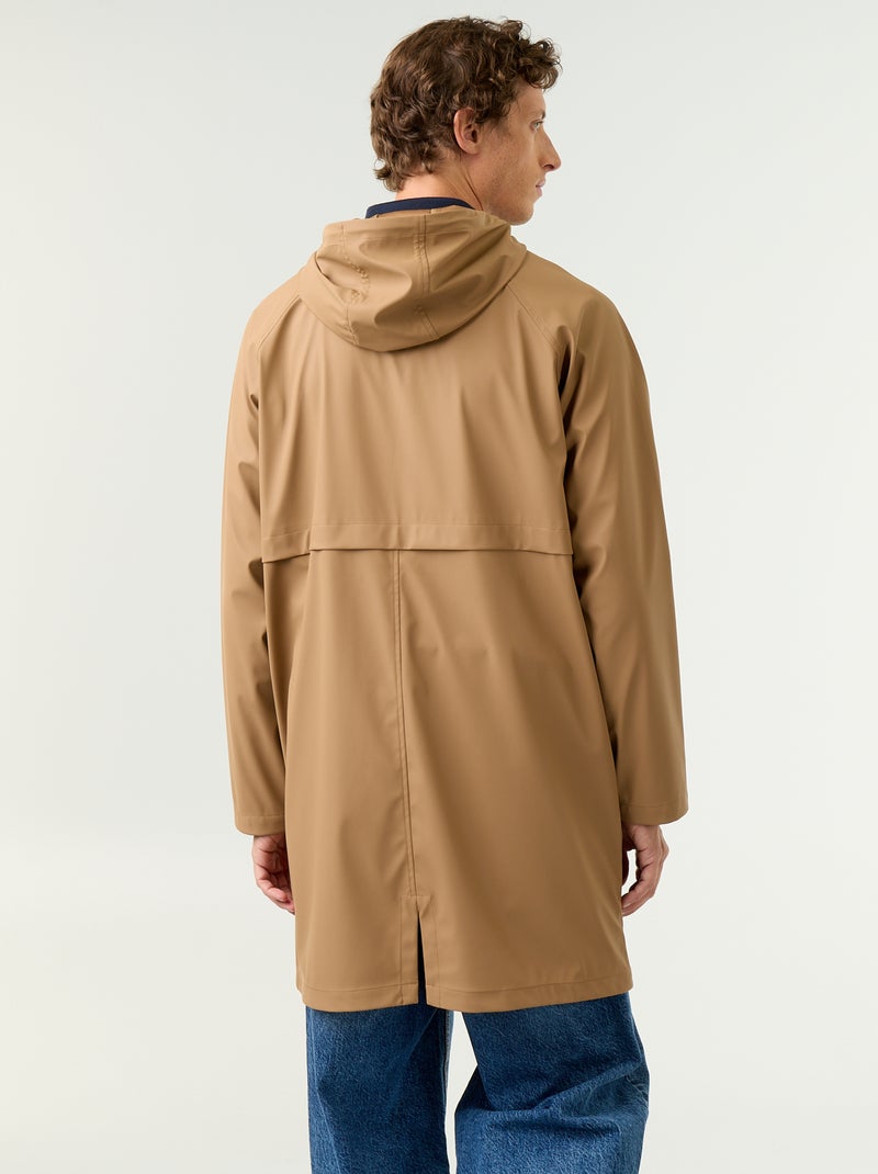 Parka imperméable longue Beige - Kiabi