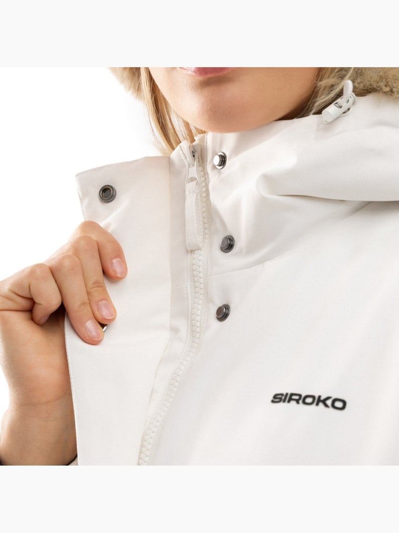Parka isolante femme femme abisko Blanc - Kiabi