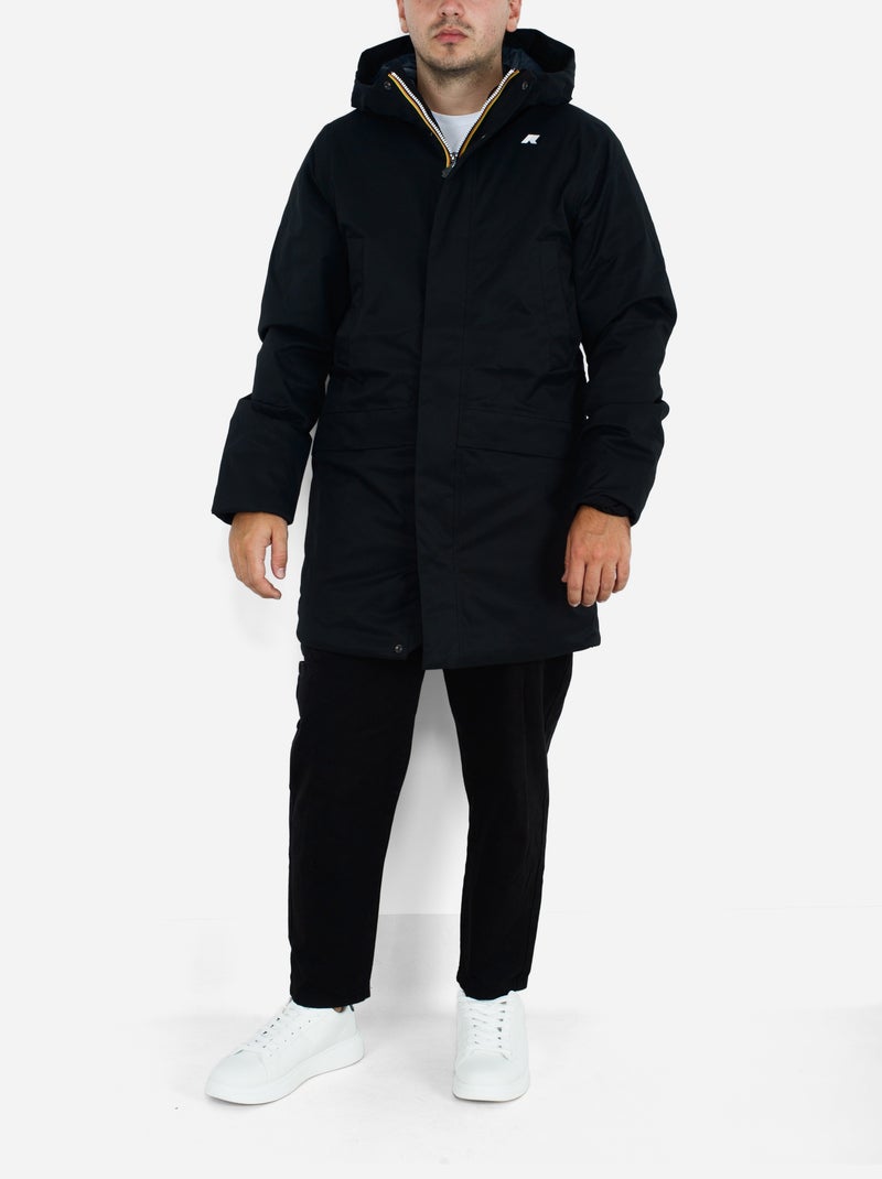Parka Jarno Twill Marmotta - K-Way Noir - Kiabi