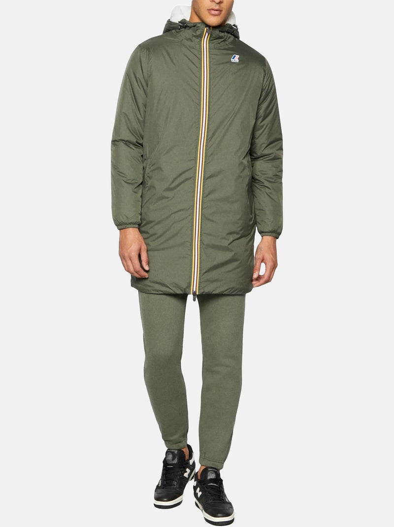 Parka K-Way Le Vrai 3.0 Eiffel Orsetto Kaki - Kiabi