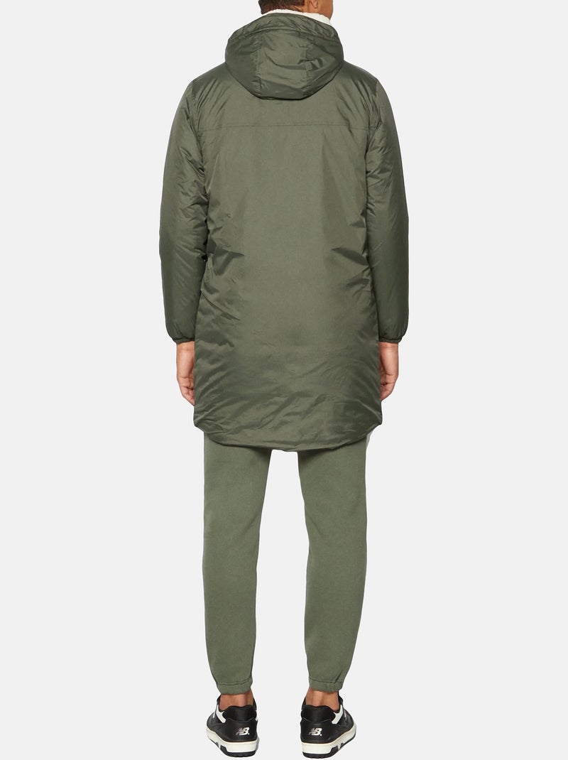 Parka K-Way Le Vrai 3.0 Eiffel Orsetto Kaki - Kiabi
