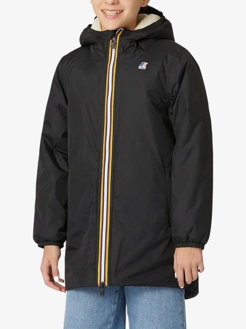 Parka K-Way P. Le Vrai 3.0 Eiffel Orsetto Noir - Kiabi