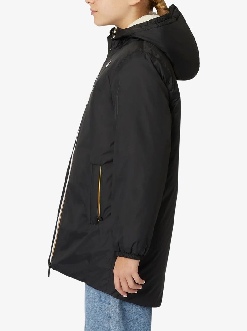 Parka K-Way P. Le Vrai 3.0 Eiffel Orsetto Noir - Kiabi