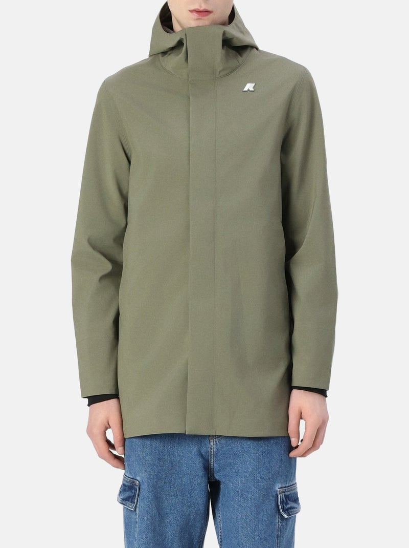 Parka K-Way Tommy Bonded Jersey Kaki - Kiabi