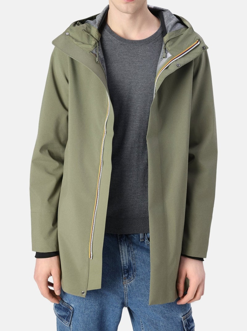 Parka K-Way Tommy Bonded Jersey Kaki - Kiabi