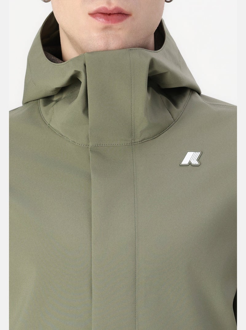 Parka K-Way Tommy Bonded Jersey Kaki - Kiabi