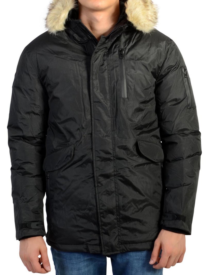Parka Kamora Enfant Lyo Noir - Kiabi