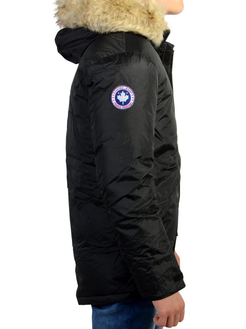 Parka Kamora Enfant Lyo Noir - Kiabi
