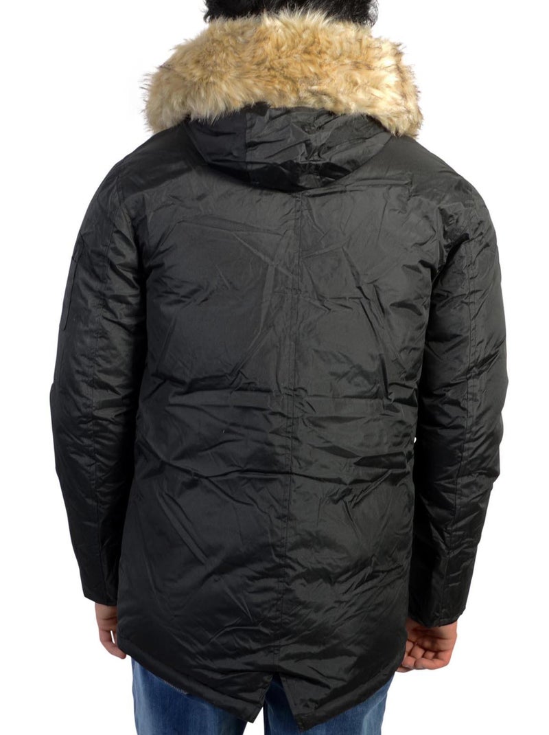 Parka Kamora Enfant Lyo Noir - Kiabi