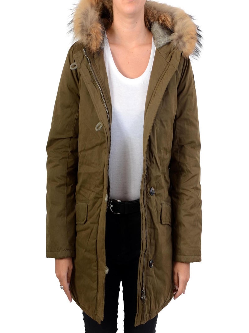 Parka Le Temps Des Cerises Globa Khaki Vert - Kiabi