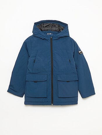 Parka légère à capuche avec 2 poches soufflées à rabat