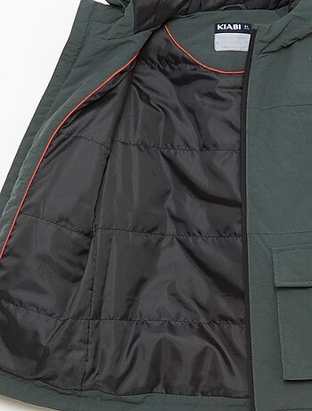 Parka légère à capuche avec 2 poches soufflées à rabat