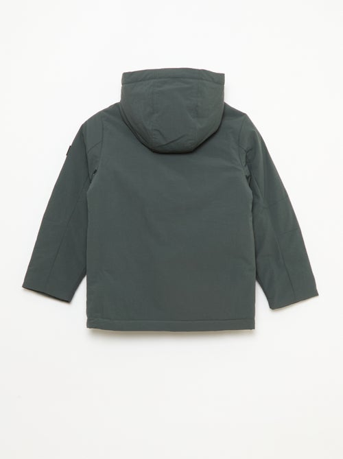 Parka légère à capuche avec 2 poches soufflées à rabat - Kiabi