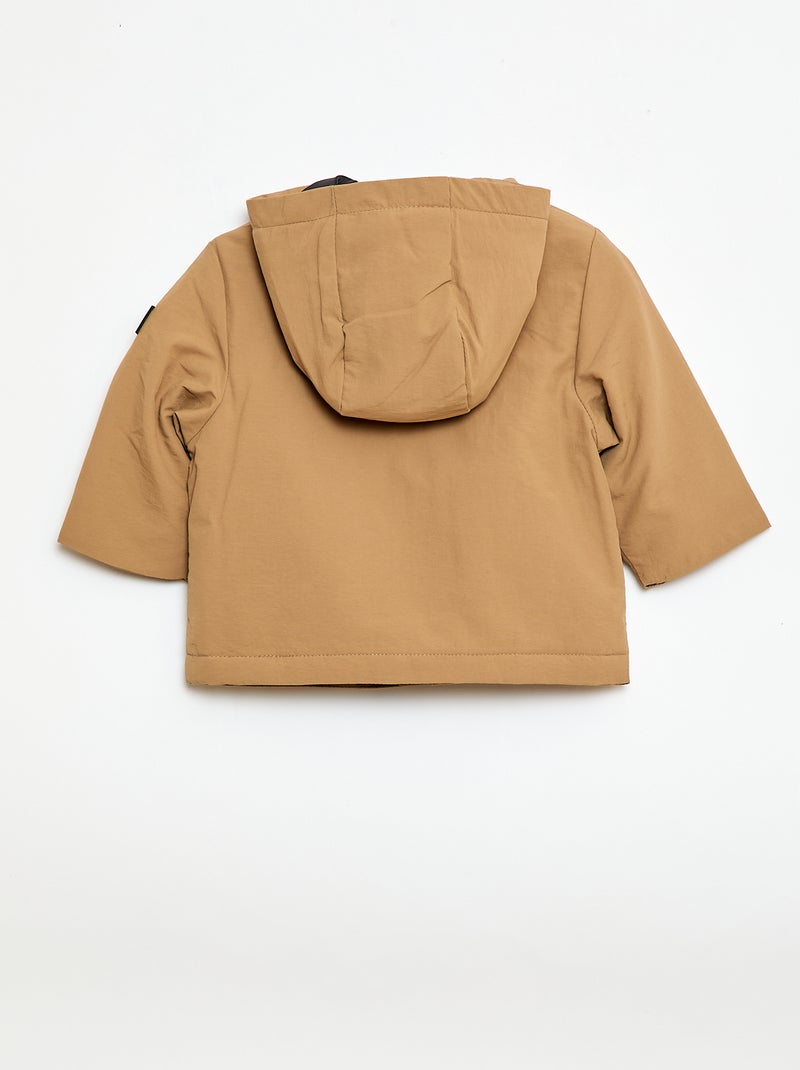 Parka légère à capuche Camel - Kiabi