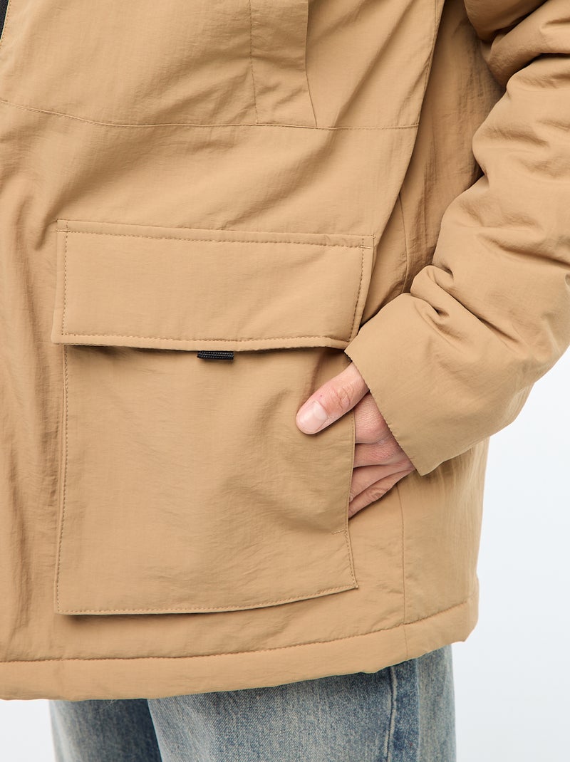 Parka légère à capuche déparlent Beige - Kiabi