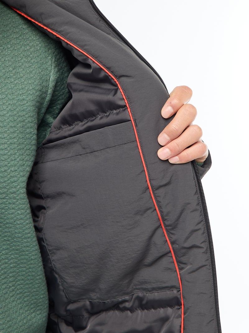 Parka légère à capuche déparlent Noir - Kiabi