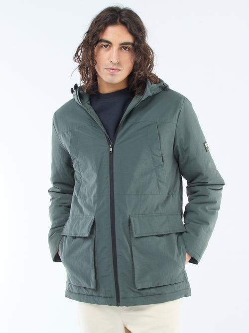 Parka légère à capuche déparlent - Kiabi Parka légère à capuche déparlent - Kiabi