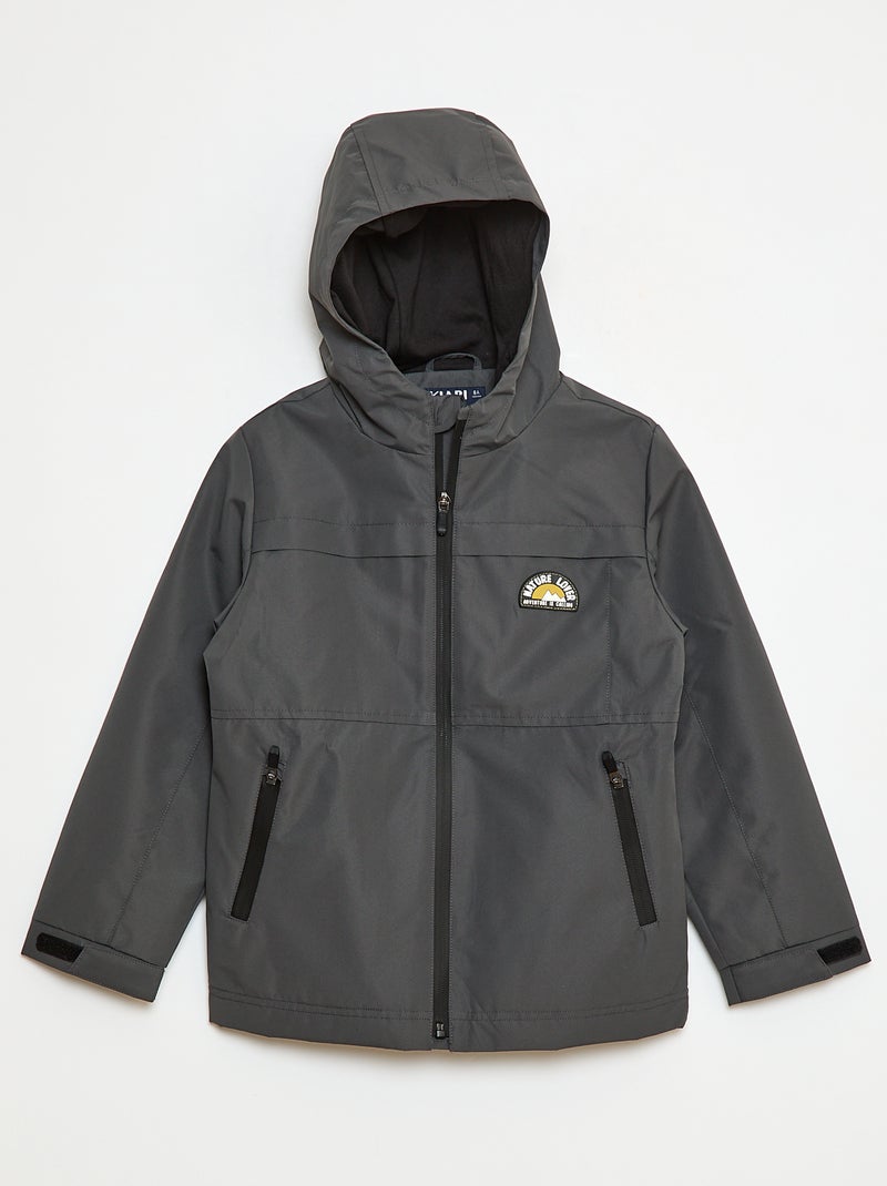 Parka légère à capuche Noir - Kiabi